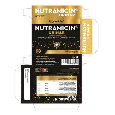 Nutramicin Urinar, 15 capsule, Cosmo Pharm 628461