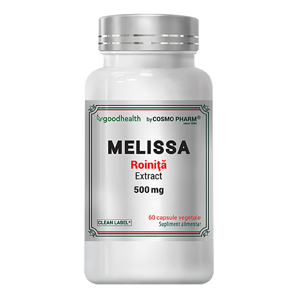 Melissa Extract, 500 mg, 60 capsule, Cosmo Pharm