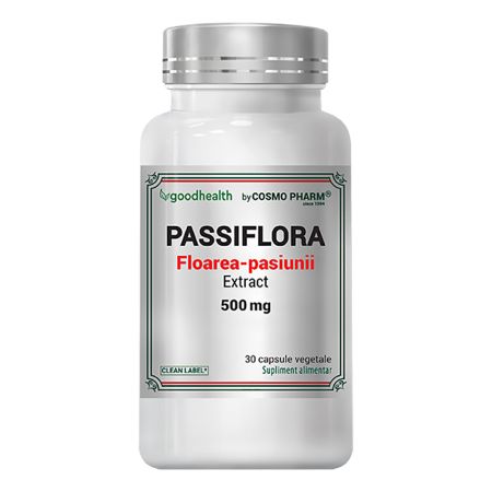 Passiflora Extract, 500 mg, 30 comprimate