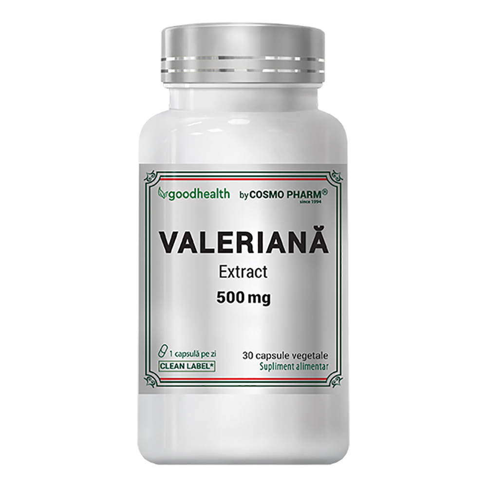 Valeriana Extra, 500 mg, 30 capsule, Cosmo Pharm