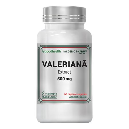 Valeriana Extract, 500 mg, 60 capsule, Cosmo Pharm