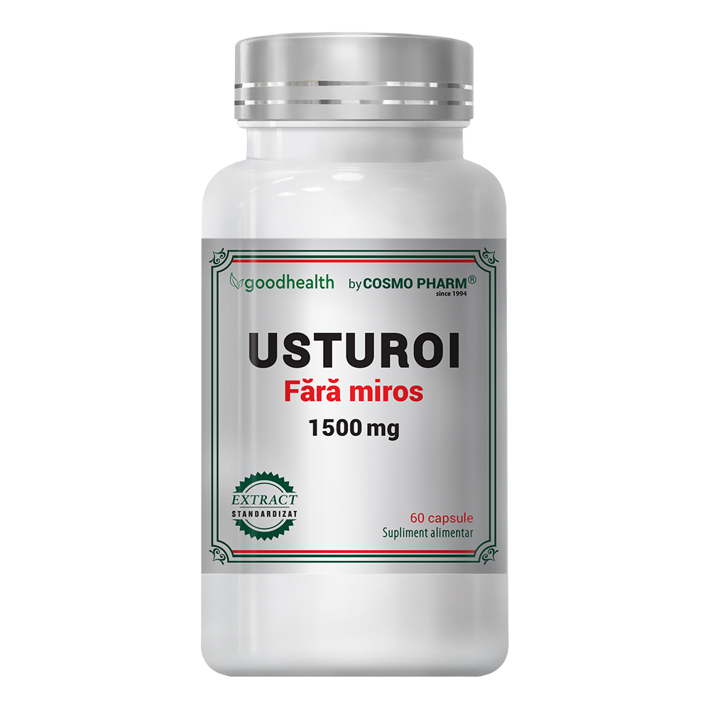 Usturoi fara miros, 1500 mg, 60 capsule vegetale, Cosmo Pharm