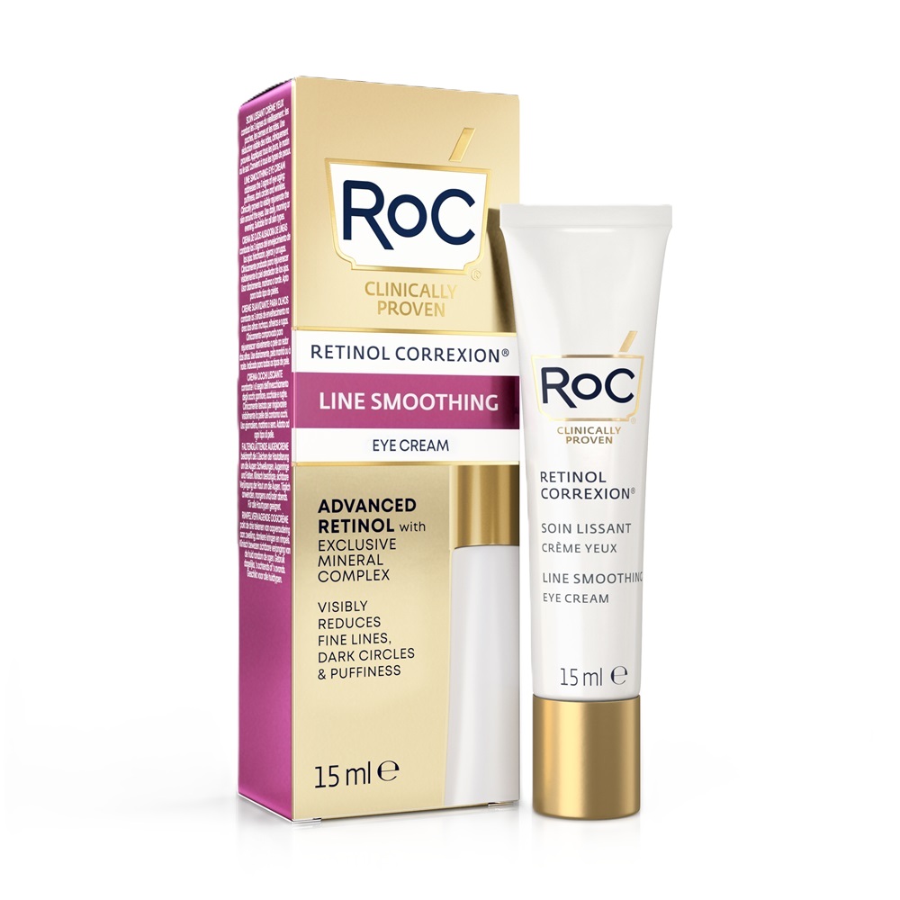 Crema pentru conturul ochilor Retinol Correxion Line Smoothing, 15 ml, Roc
