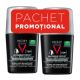 Pachet Deodorant roll-on antiperspirant pentru barbati Invisible Resist 72H, 50 ml + 50 ml, Vichy 699431
