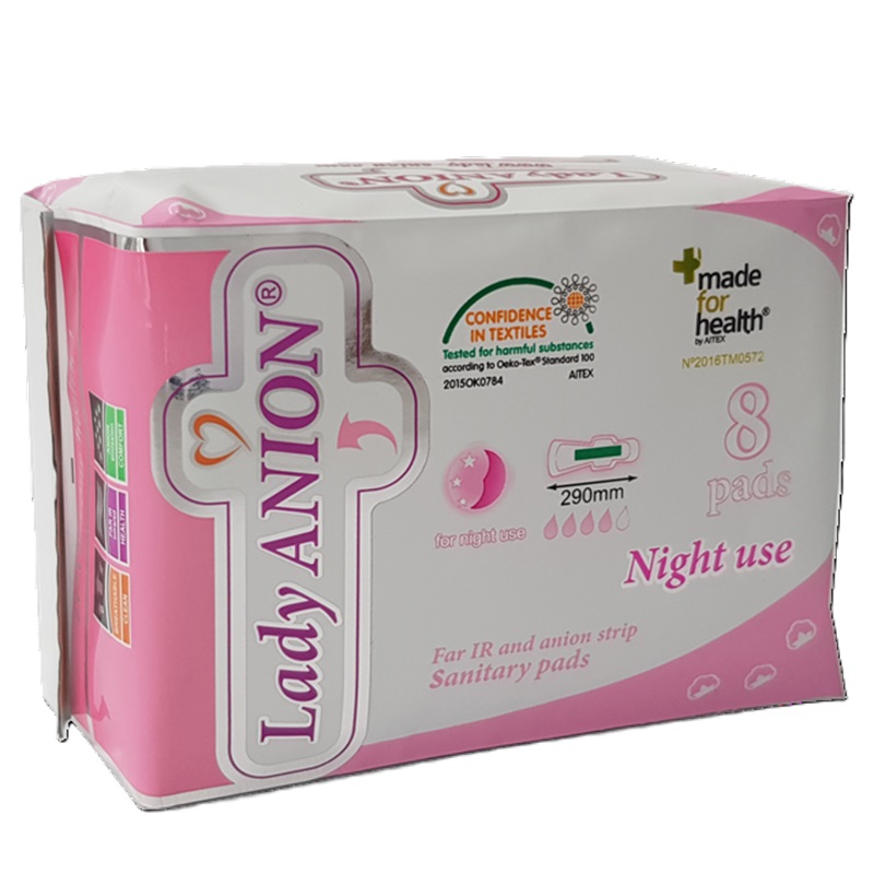 Absorbante de noapte Night Use, 8 bucati, Lady Anion