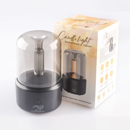 Difuzor aromaterapie Candlelight Black, 1 bucata, Elemental 576793