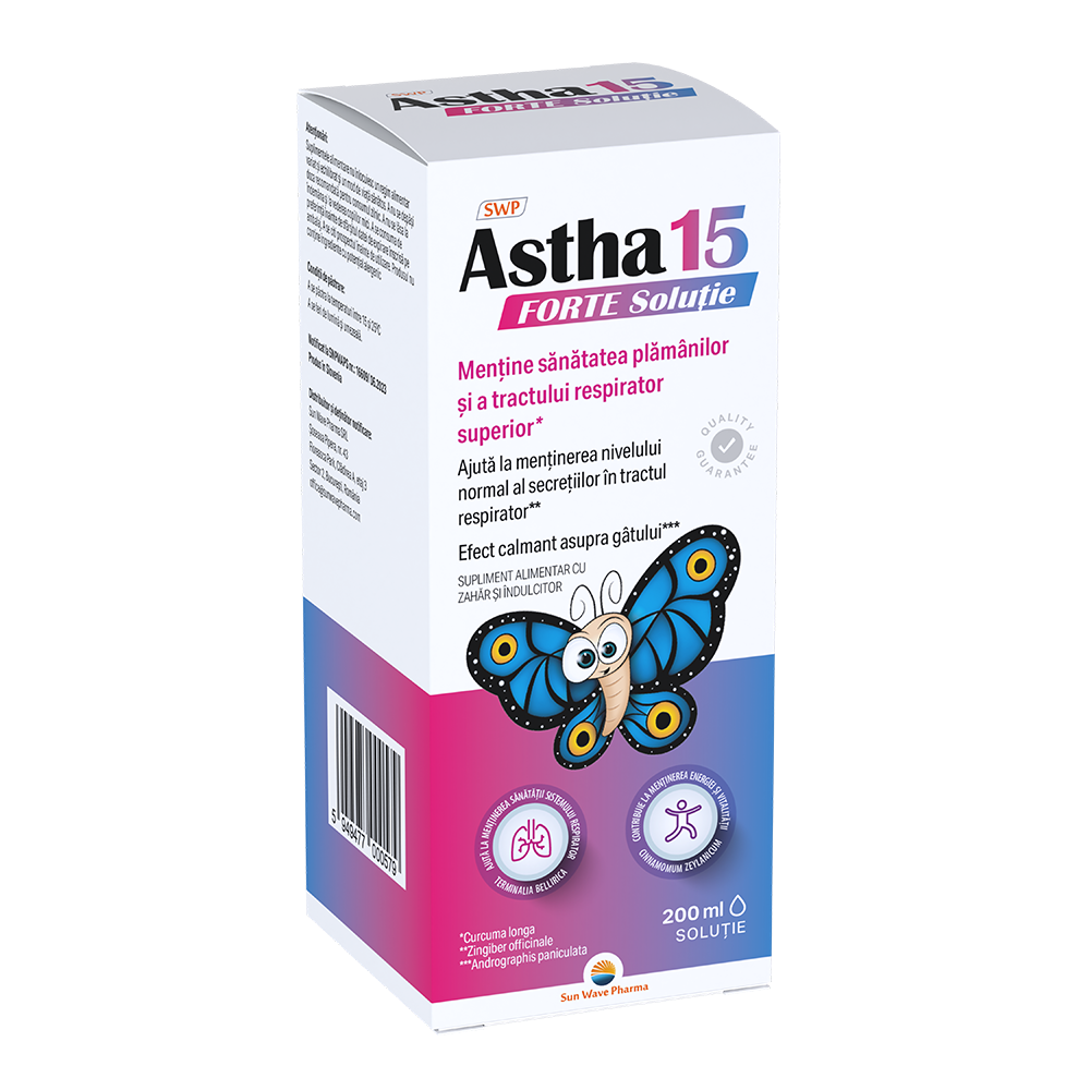 Sirop Astha 15 Forte, 200 ml, Sun Wave Pharma