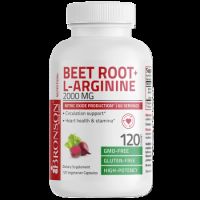 BeetRoot Extract Radacina Sfecla + L-arginine, 2000 mg, 120 capsule, Bronson Laboratories