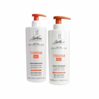 Pachet Crema emolienta pentru dermatita atopica Triderm A.D  400 ml + Crema de curatare pentru dermatita atopica 500 ml Triderm A.D, BioNike