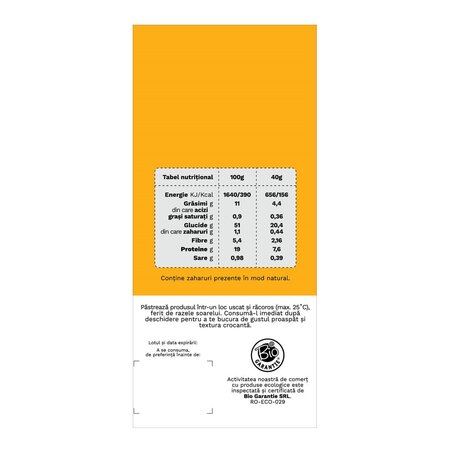Sanatele Bio cu linte, orez negru si ceapa, ecologic, fara gluten, 40 g, Republica Bio 577067