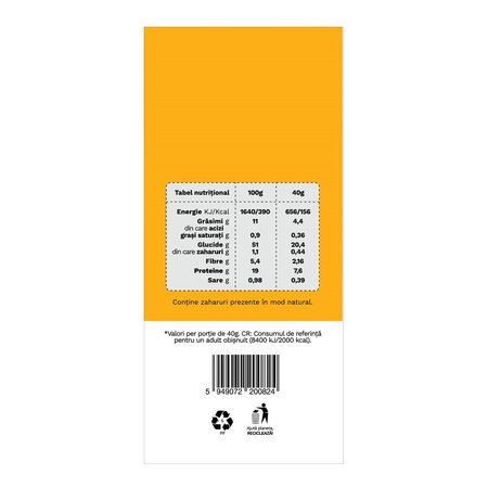 Sanatele Bio cu linte, orez negru si ceapa, ecologic, fara gluten, 40 g, Republica Bio 577068