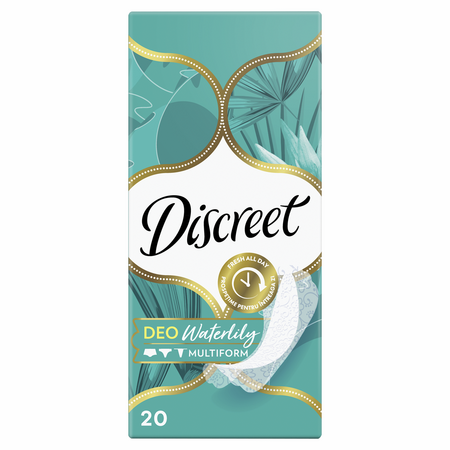 Absorbante zilnice Mutiform Deo Waterlily, 20 bucati, Discreet