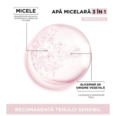 Pachet Apa micelara 3 in 1 pentru ten sensibil Skin Naturals, 3 x 700 ml, Garnier 673646