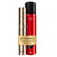 Pachet Spray pentru fixarea machiajului Infaillible 3 Second, 75 ml + Mascara pentru volum Nuanta Black Panorama By Volume Million Lashes, 9.9 ml, L'Oreal