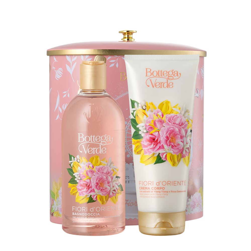 Set Gel de dus, 400 ml + Crema de corp, Fiori d'Oriente, 200 ml, Bottega Verde