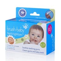 Servetele umede pentru dentitie, 20 bucati, Brush Baby