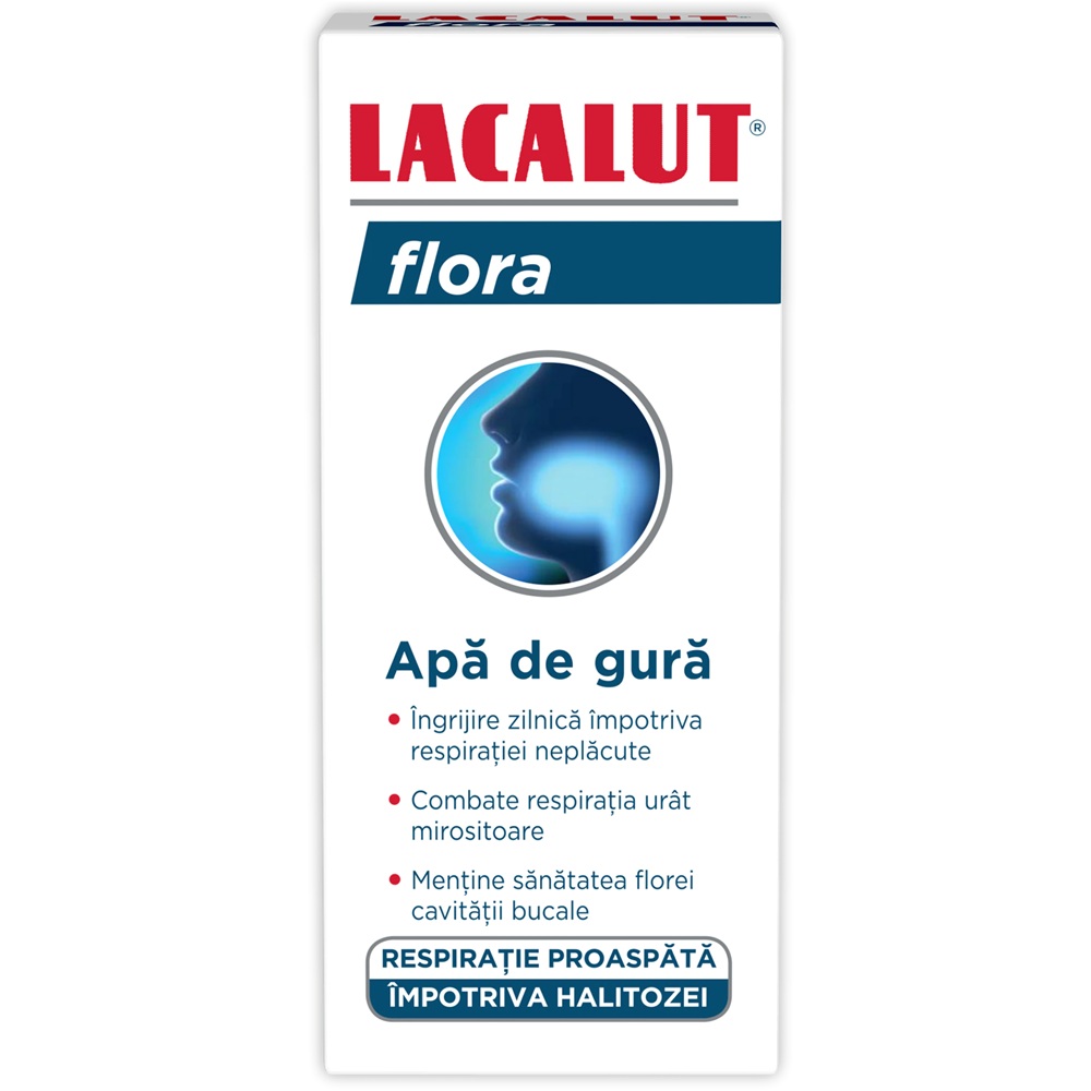 Apa de gura, 300 ml, Lacalut Flora