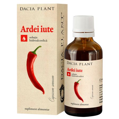 Tinctura de Ardei iute, 50 ml, Dacia Plant