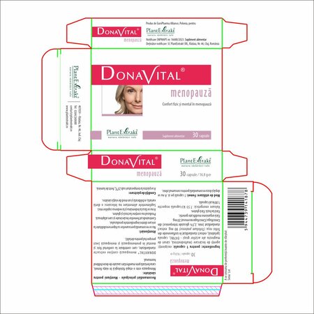 Donavital menopauza, 30 capsule, Plant Extrakt 732626