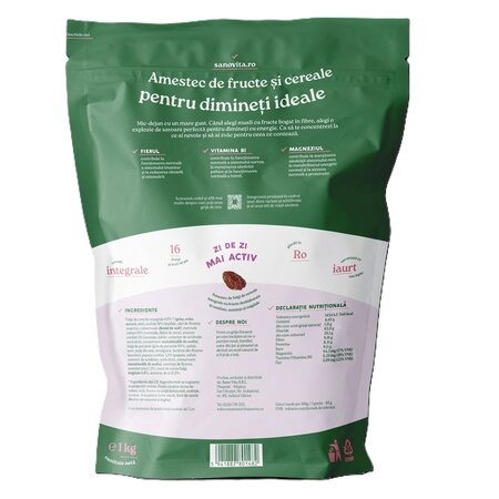 Musli cu Fructe, 1000 g, Sanovita 737710
