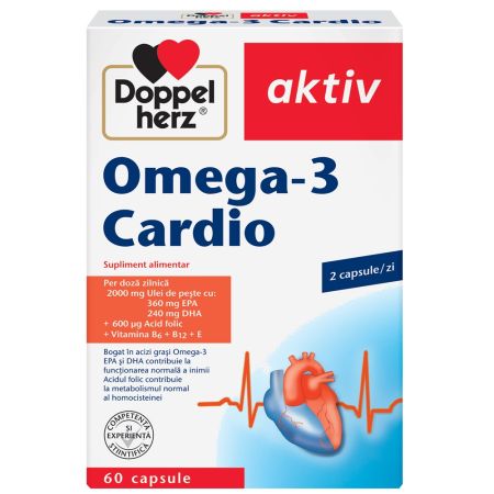 Omega-3 Cardio pentru inima, 60 capsule, Doppelherz