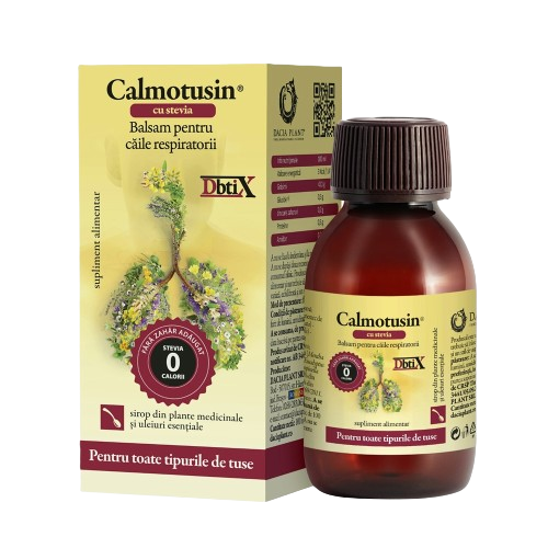 Sirop cu stevie Calmotusin Dbtix, 100 ml, Dacia Plant