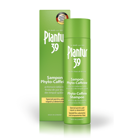 Sampon pentru par vopsit si deteriorat Phyto-Caffeine Plantur 39, 250 ml, Dr. Kurt Wolff