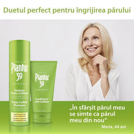 Sampon pentru par vopsit si deteriorat Phyto-Caffeine Plantur 39, 250 ml, Dr. Kurt Wolff 721612
