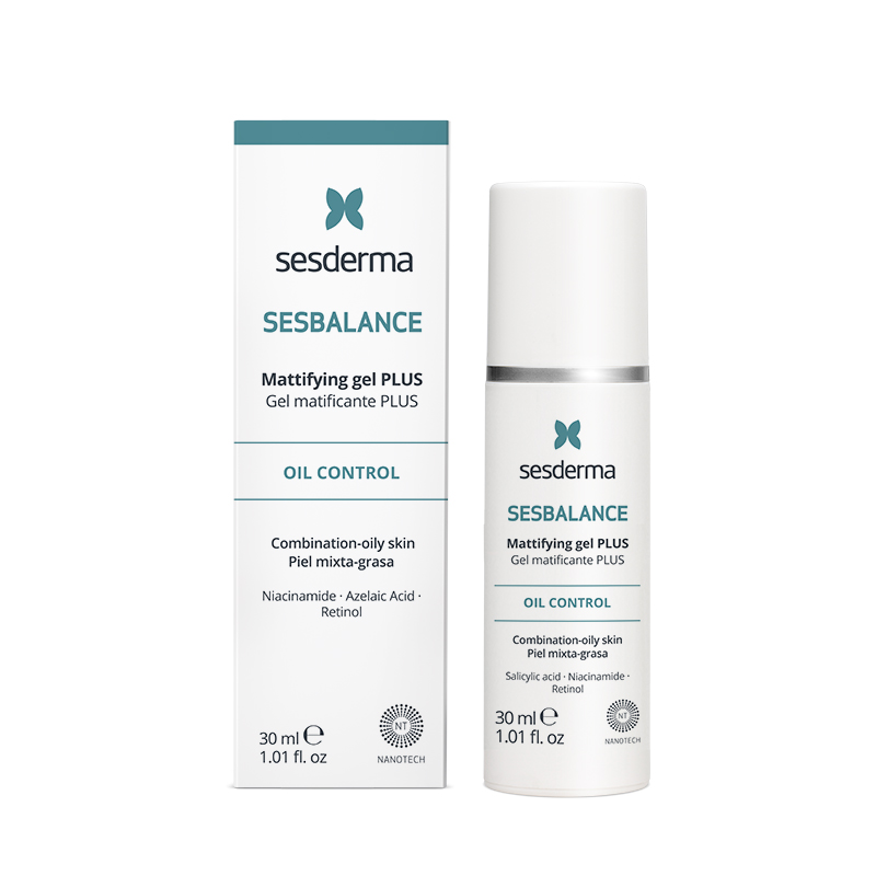 Gel matifiant Plus, pentru ten mixt si gras Sesbalance, 30 ml, Sesderma