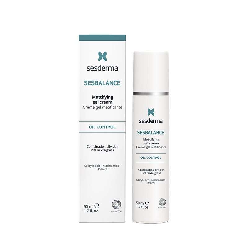 Gel-crema matifiant pentru tenul mixt si gras Sesbalance, 50 ml, Sesderma