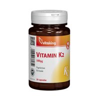 Vitamina K2 naturala, 100 mcg, 30 capsule, Vitaking