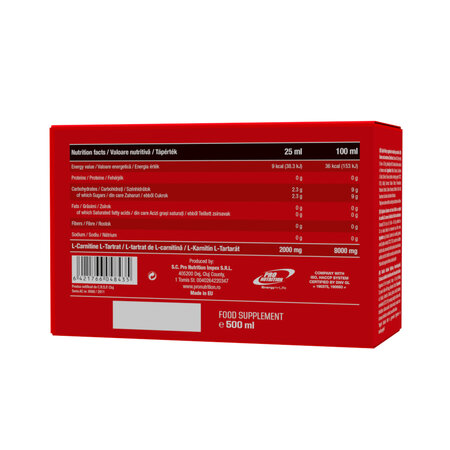 Carnimax 2000, 20 monodoze x 25 ml, Pro Nutrition 600411
