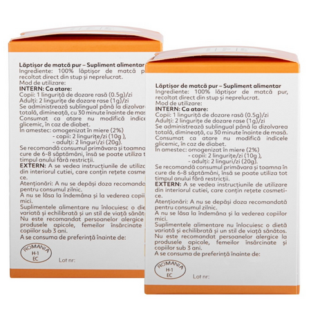 Pachet Laptisor de Matca Albina Carpatina, 25 g + 10g, Apicola Pastoral Georgescu 722221