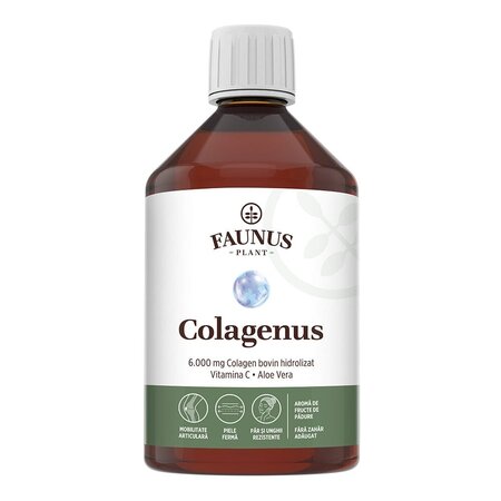 Colagen lichid hidrolizat si extracte din plante Colagenus, 500 ml, Faunus Plant