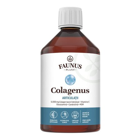 Colagen lichid hidrolizat pentru muschi si ligamente Colagenus Articulatii, 500 ml, Faunus Plant