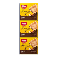 Napolitane fara gluten cu crema de alune Noccioli, 63 g, Schar