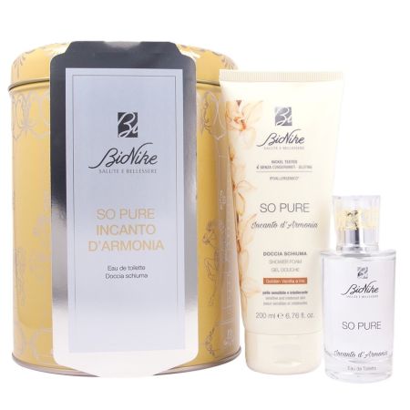 Pachet apa de toaleta sticla 50 ml + gel de dus tub 200 ml So pure incantio d'armonia, Bionike