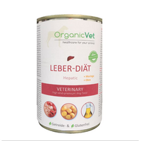 Hrana umeda pentru sustinerea functiei hepatice la caini, 400 g, OrganicVet