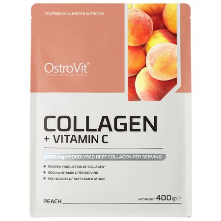 Colagen + Vitamina C piersici, 400 g, OstroVit