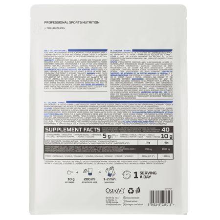 Colagen + Vitamina C cu aroma de coacaze, 400 g, OstroVit 665224