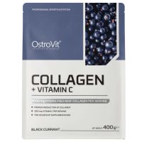 Colagen + Vitamina C cu aroma de coacaze, 400 g, OstroVit