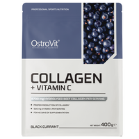 Colagen + Vitamina C cu aroma de coacaze, 400 g, OstroVit