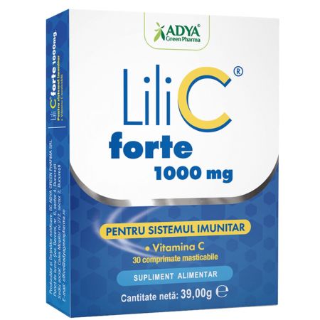 Vitamina C 1000 mg Lili C Forte, 30 comprimate, Adya Green Pharma