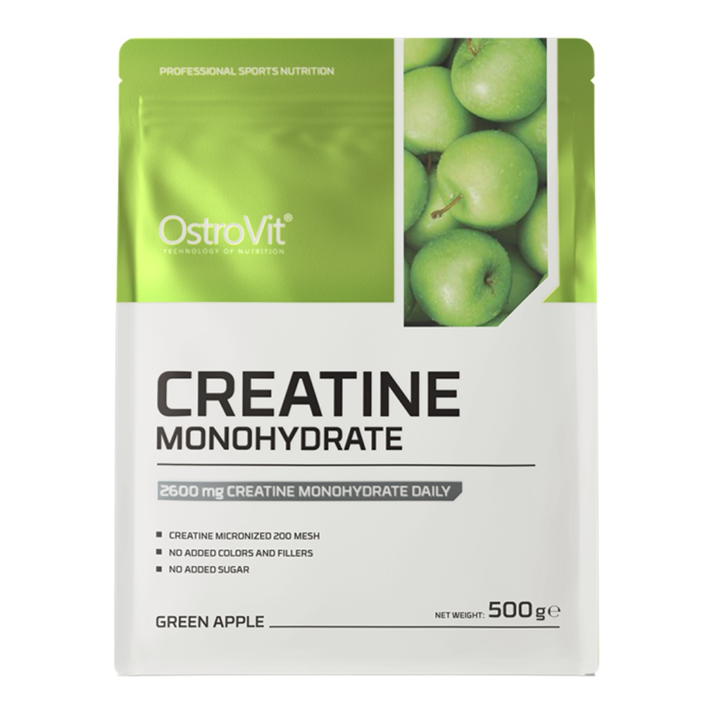 Creatina monohidrata cu aroma de mar verde, 500 g, OstroVit