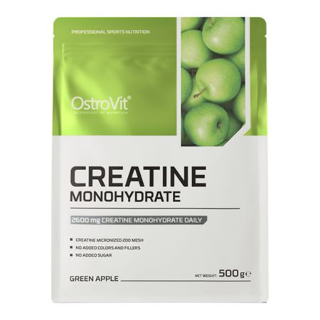 Creatina monohidrata cu aroma de mar verde, 500 g, OstroVit