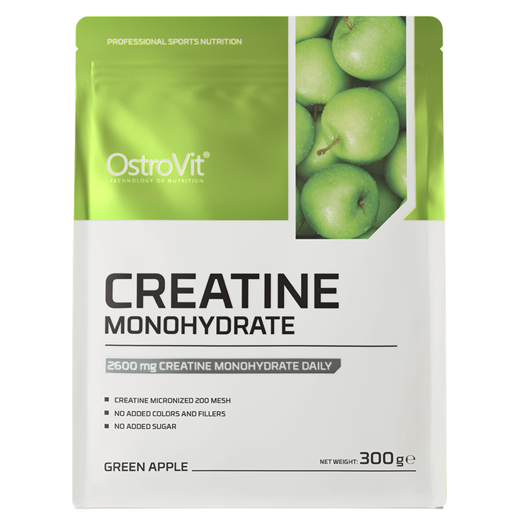 Creatina monohidrata cu aroma de mar verde, 300 g, OstroVit