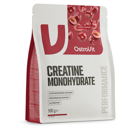 Creatina Monohidrat cu aroma de cirese, 500 g, OstroVit