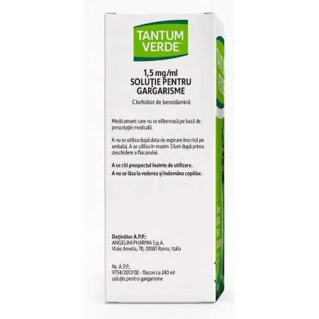 Tantum verde solutie, 1.5 mg/ml, 240 ml, Angelini 719821