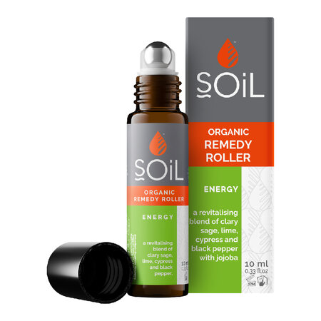 Roll-on cu uleiuri esentiale Energy, 10 ml, SOiL 694573