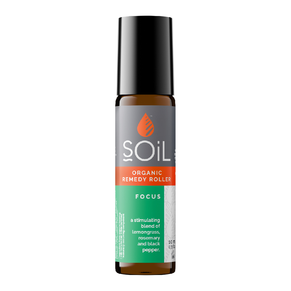 Roll-on cu uleiuri esentiale Focus, 10 ml, SOiL
